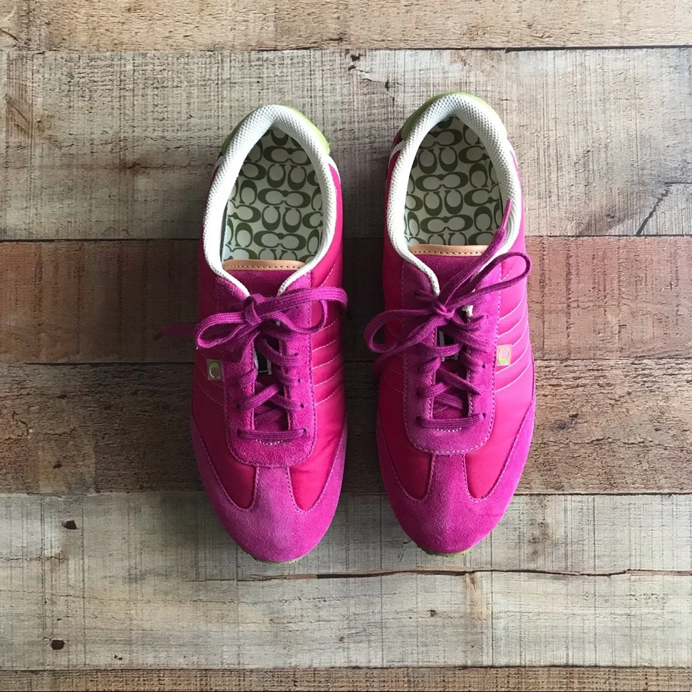 COACH Nikki Sneaker Pink 8.5 - Picture 2 of 8